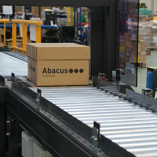 Transporte de cajas en ABACUS